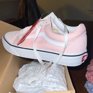 NWT Vans Old Skool Blush/White